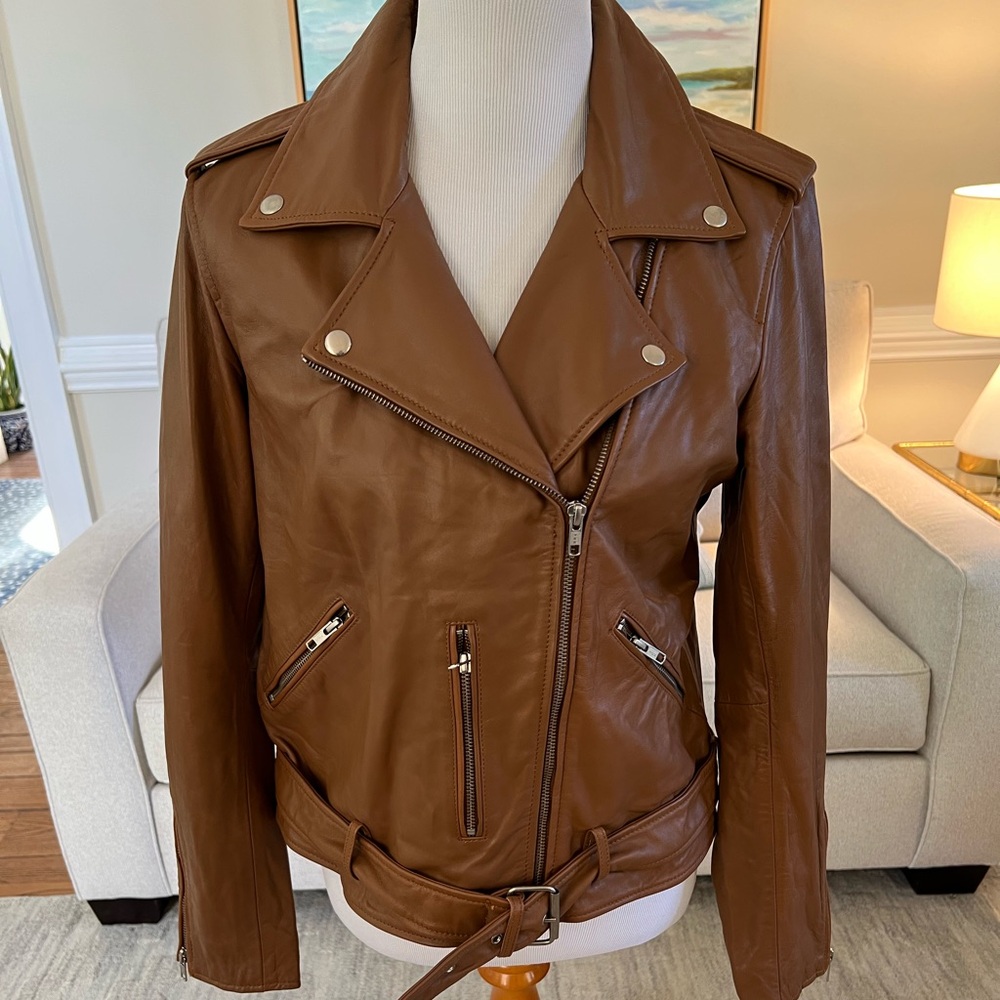 Quince 100% Leather Motorcycle Jacket
